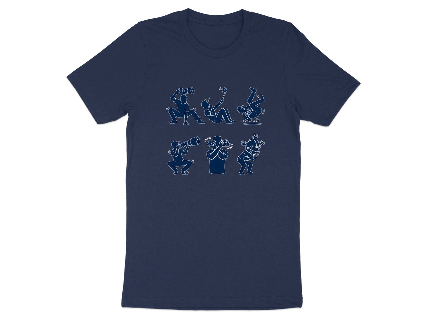 The Many Poses of a Photographer T-Shirt
