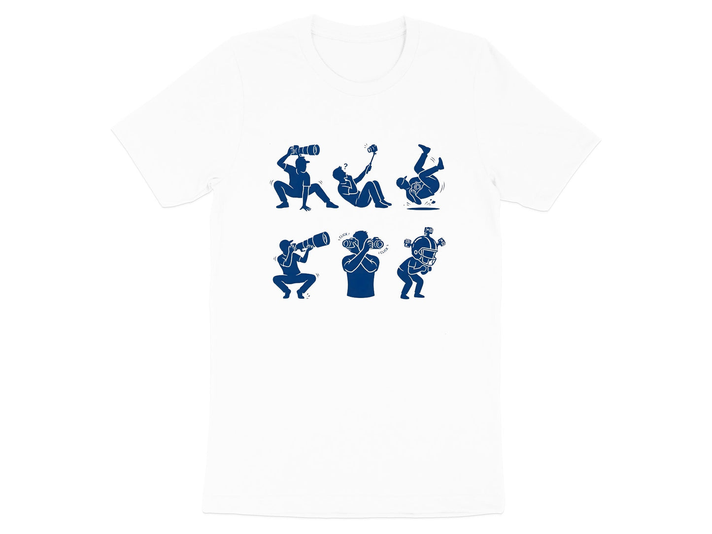 The Many Poses of a Photographer T-Shirt