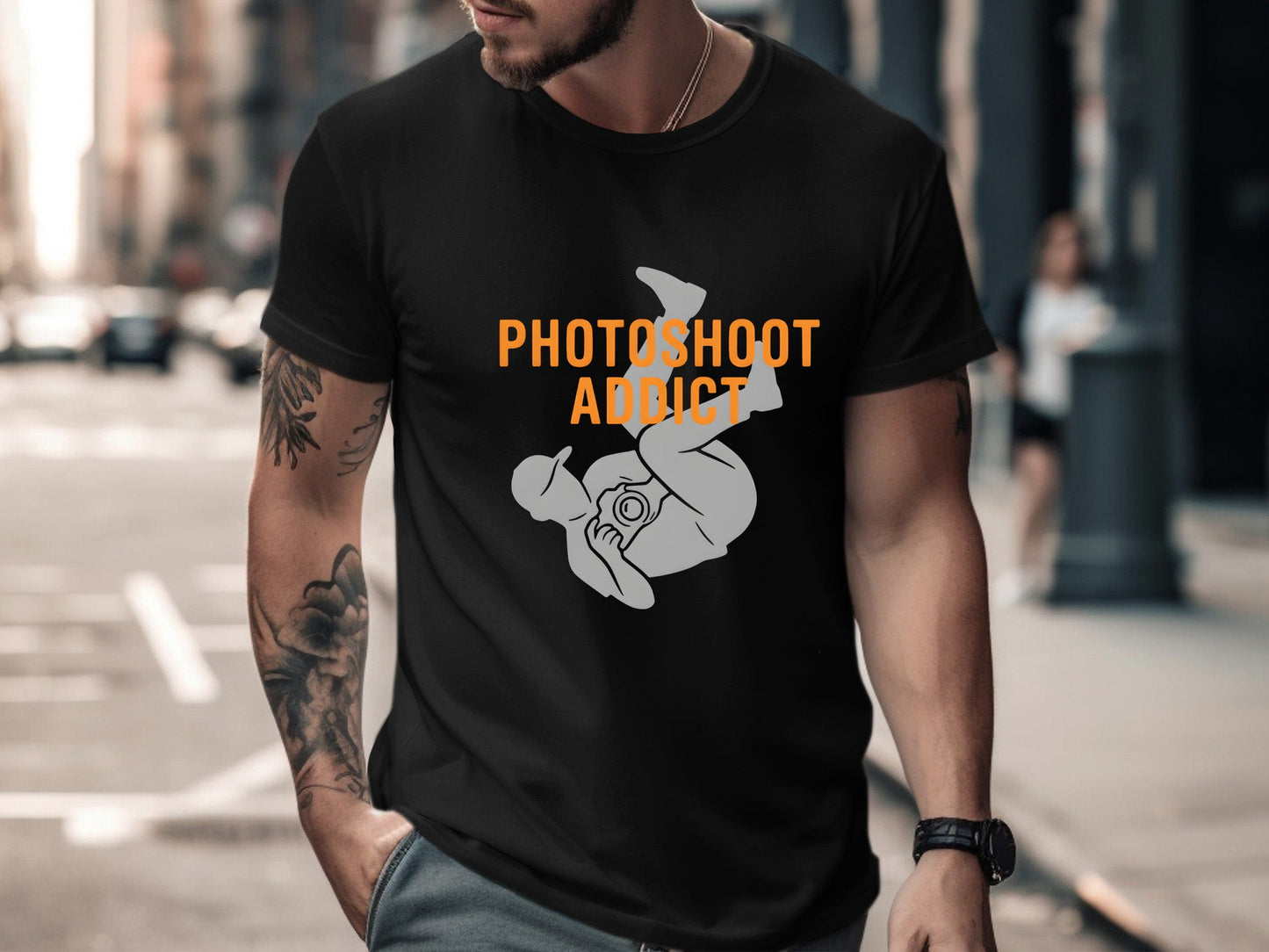 Photoshoot Addict Action Graphic T-Shirt