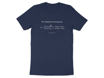 The Weekend Discontinuity T-Shirt - Funny Productivity Math