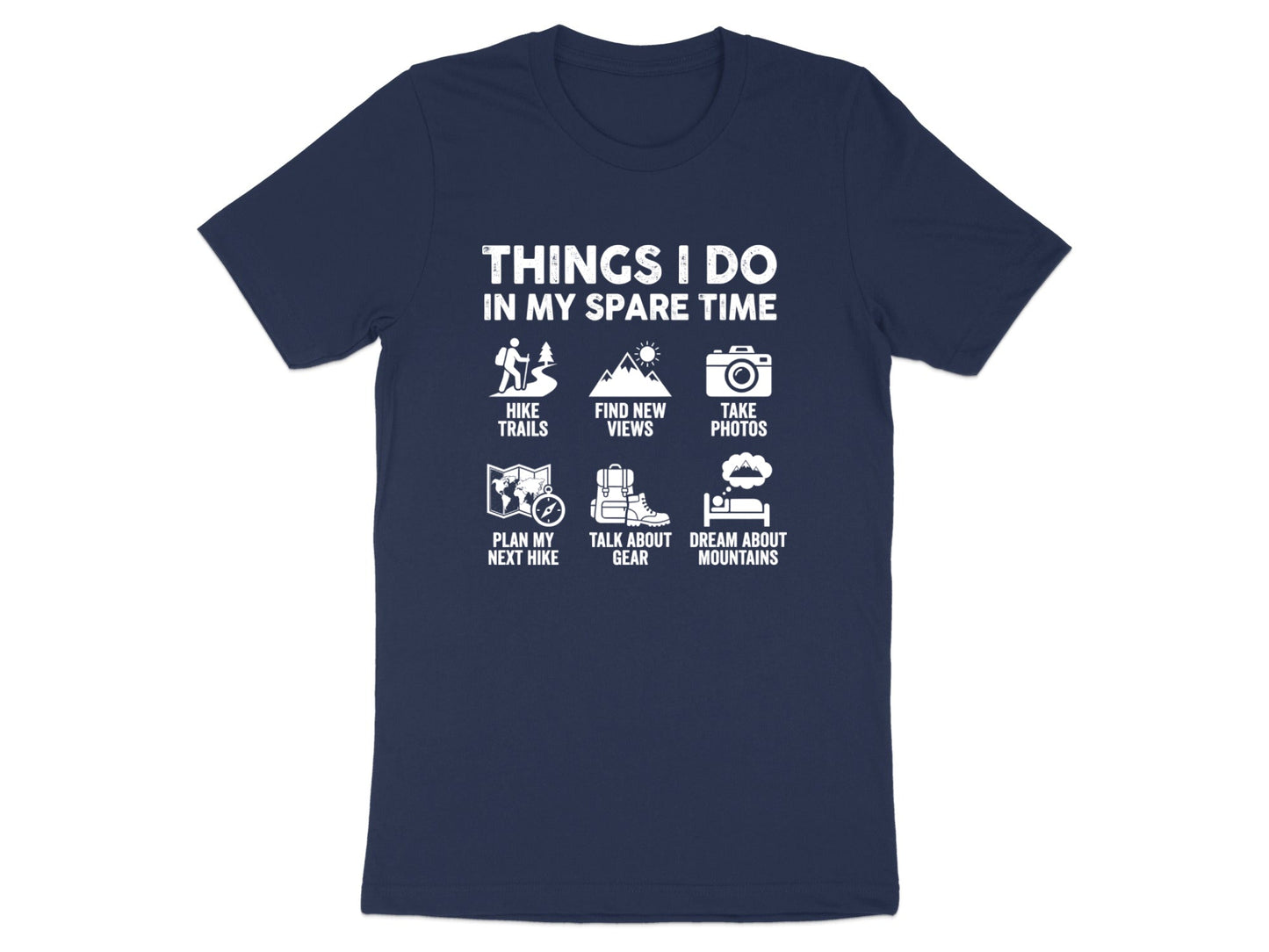 Funny Hiking Hobbies 'Spare Time' T-Shirt