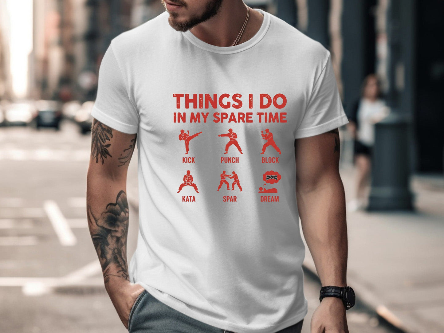 Things I Do In My Spare Time Karate T-Shirt