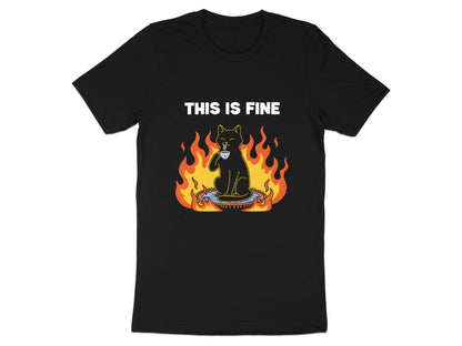 This Is Fine Cat Meme T-Shirt