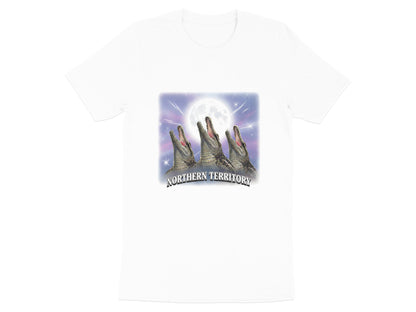 Three Crocodile Moon Northern Territory T-Shirt - Retro Style