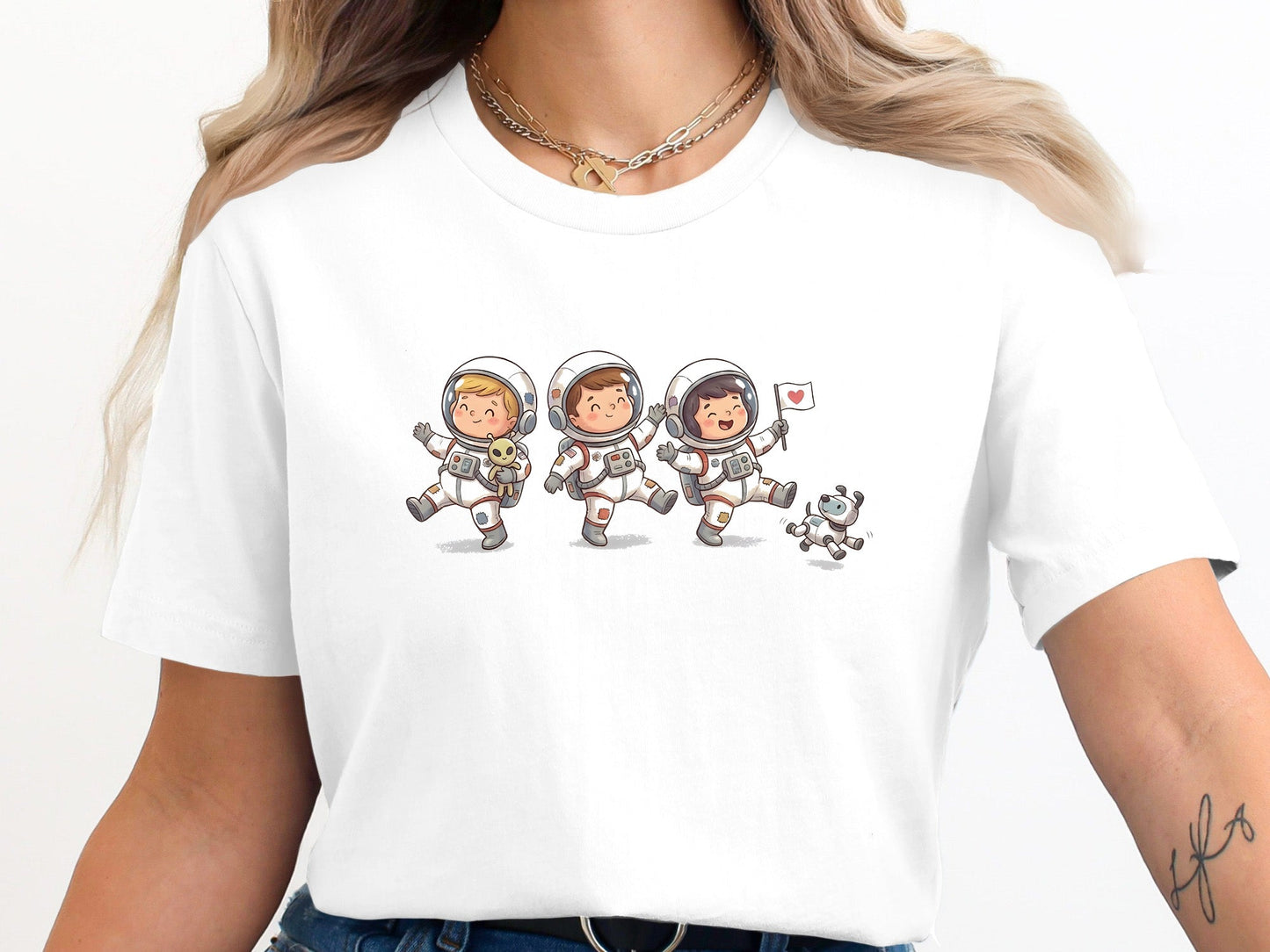 Little Space Explorers Kids Astronaut T-Shirt