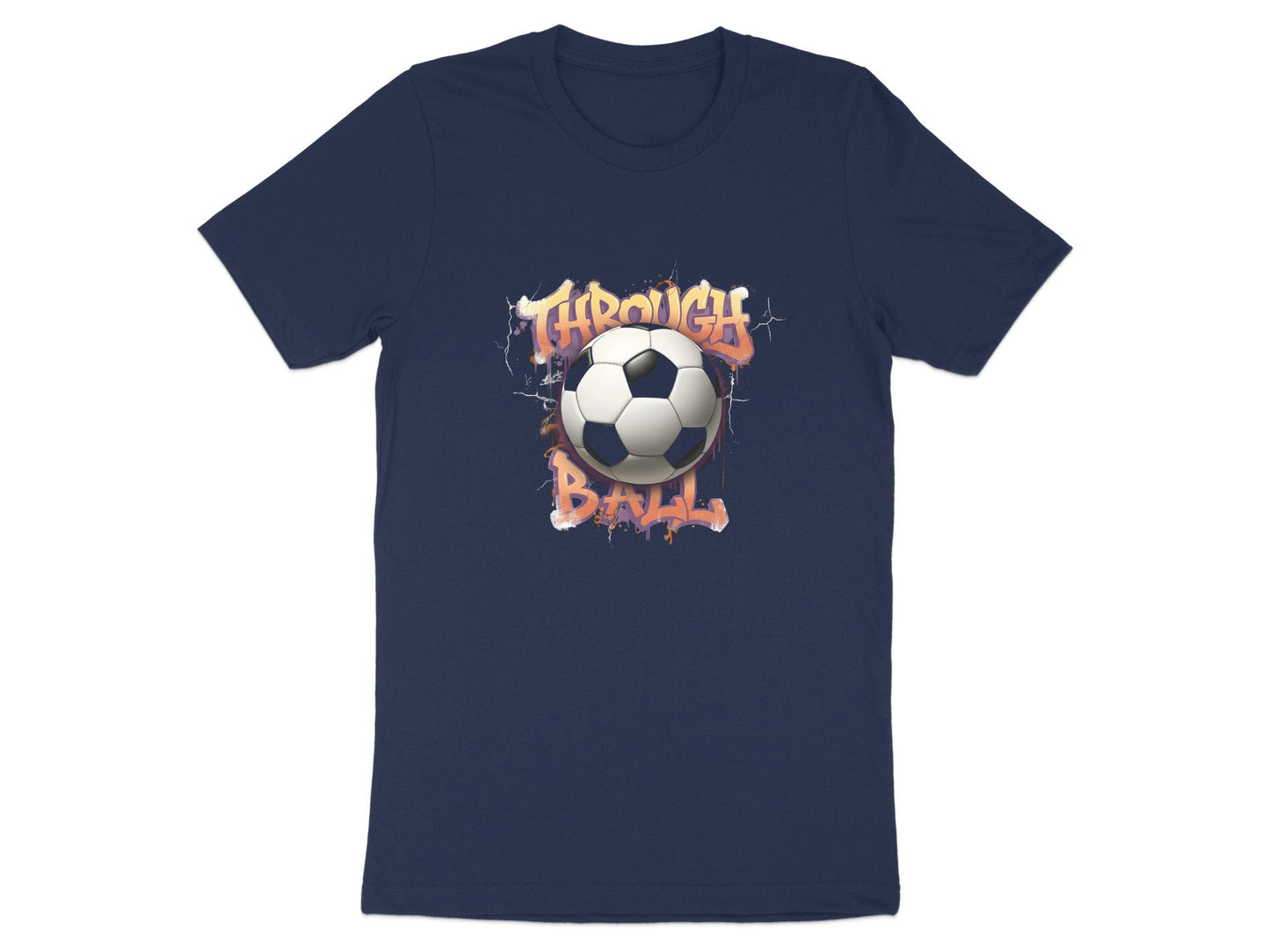 Through Ball Graffiti Style Soccer T-Shirt