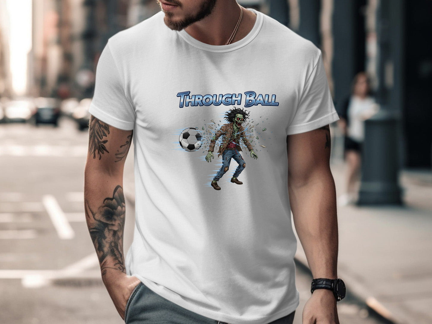 Through Ball Zombie Soccer T-Shirt