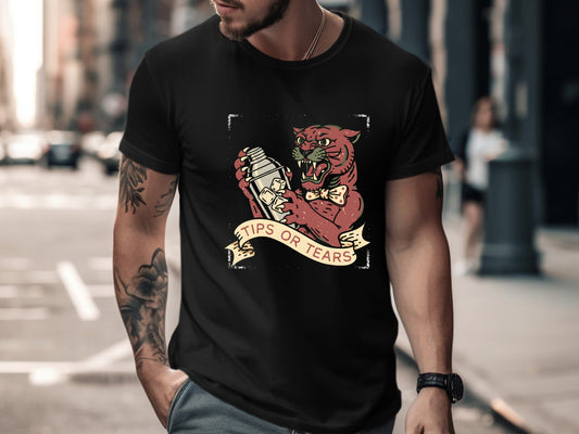 Tips Or Tears Panther Graphic T-Shirt