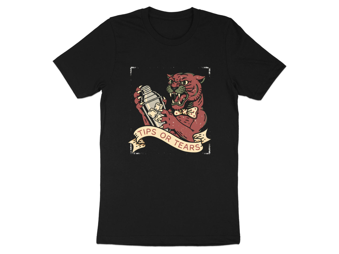 Tips Or Tears Panther Graphic T-Shirt