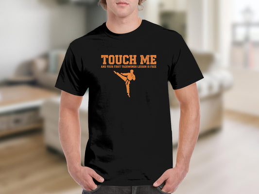 Free Taekwondo Lesson Funny Martial Arts T-Shirt