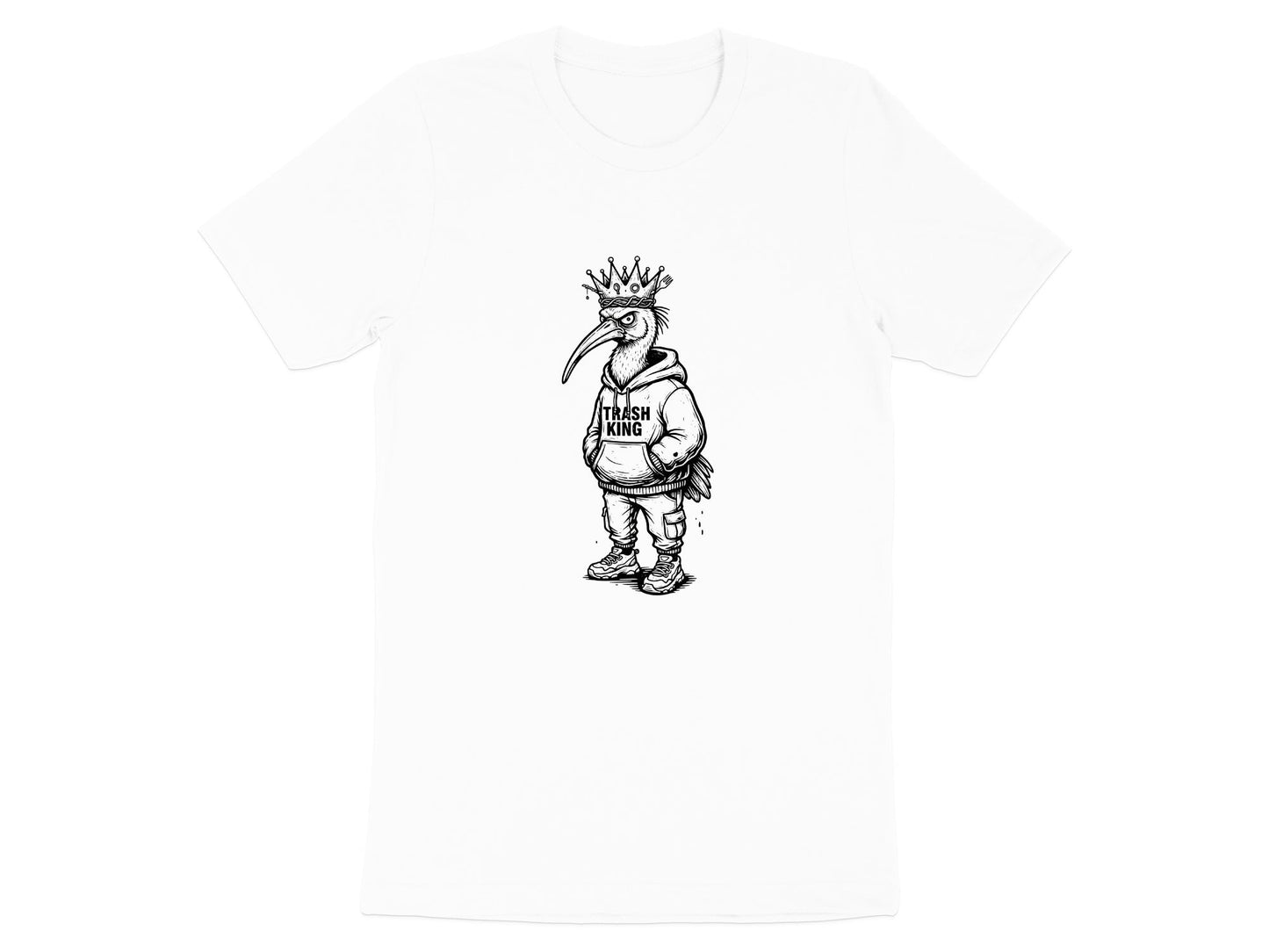 Trash King Bin Chicken Ibis T-Shirt | Funny Australian Bird Humor