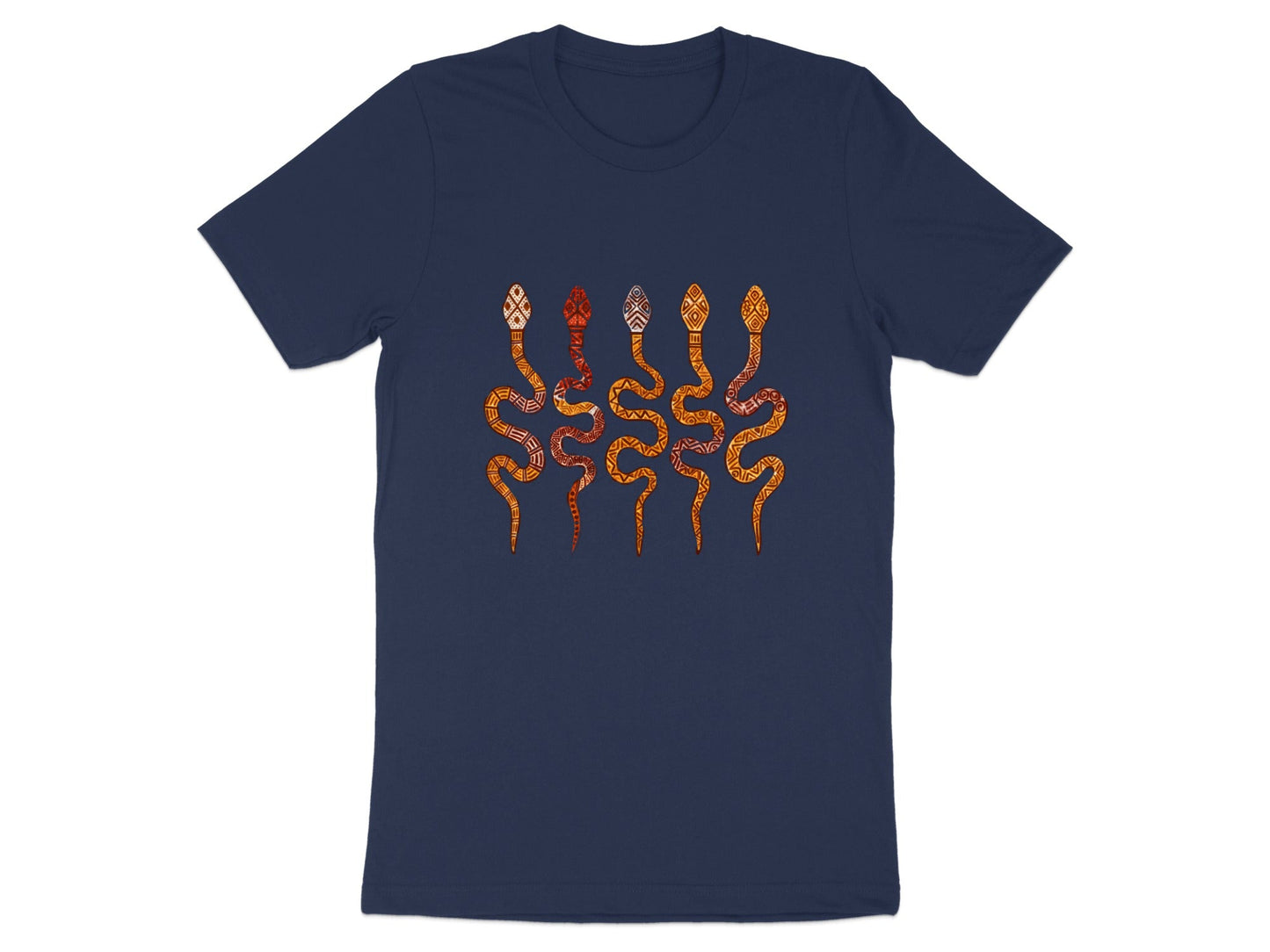 Tribal Patterned Snakes T-Shirt - Indigenous Inspired Wildlife Art