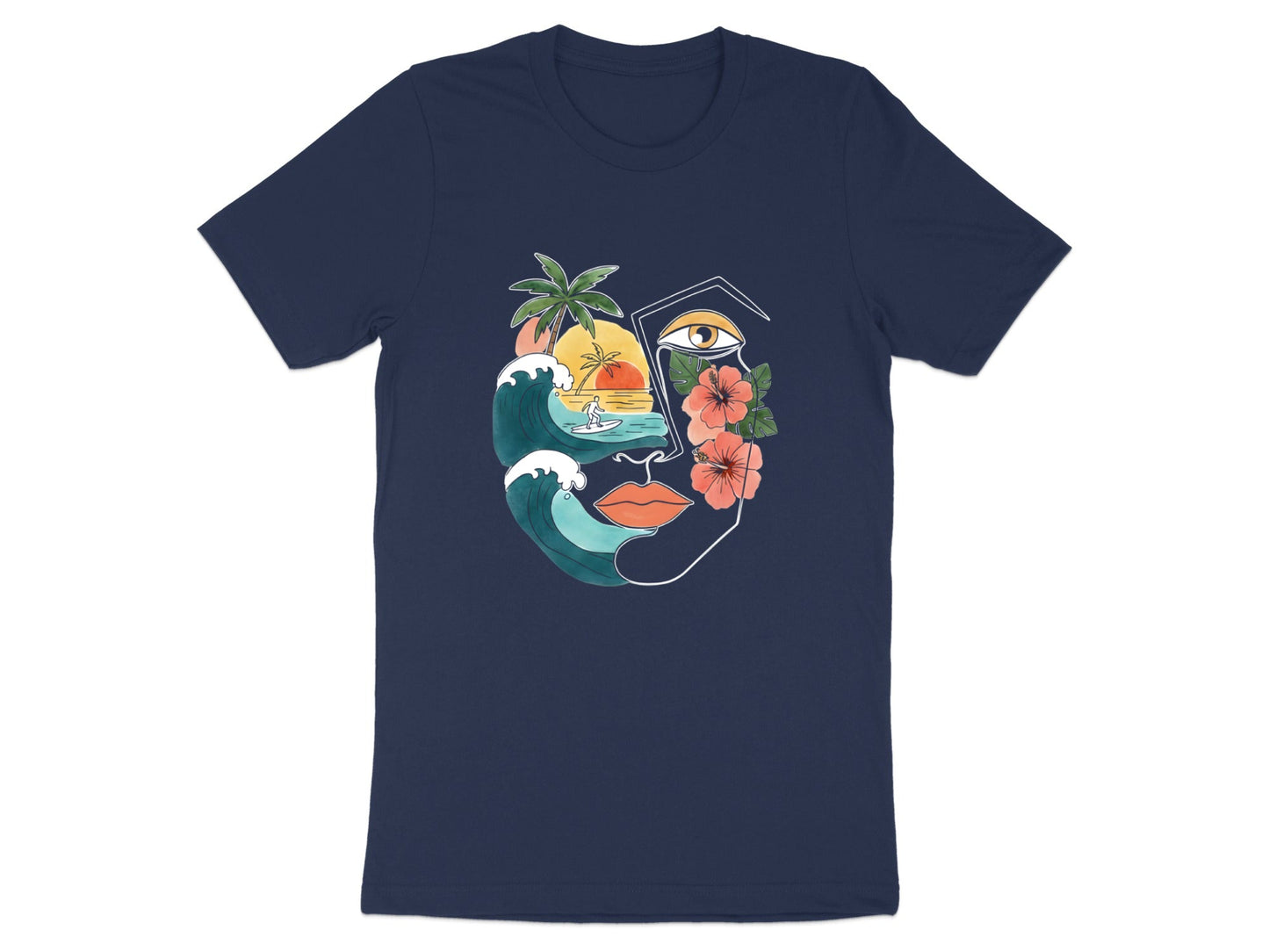 Tropical Muse Artistic Graphic T-Shirt