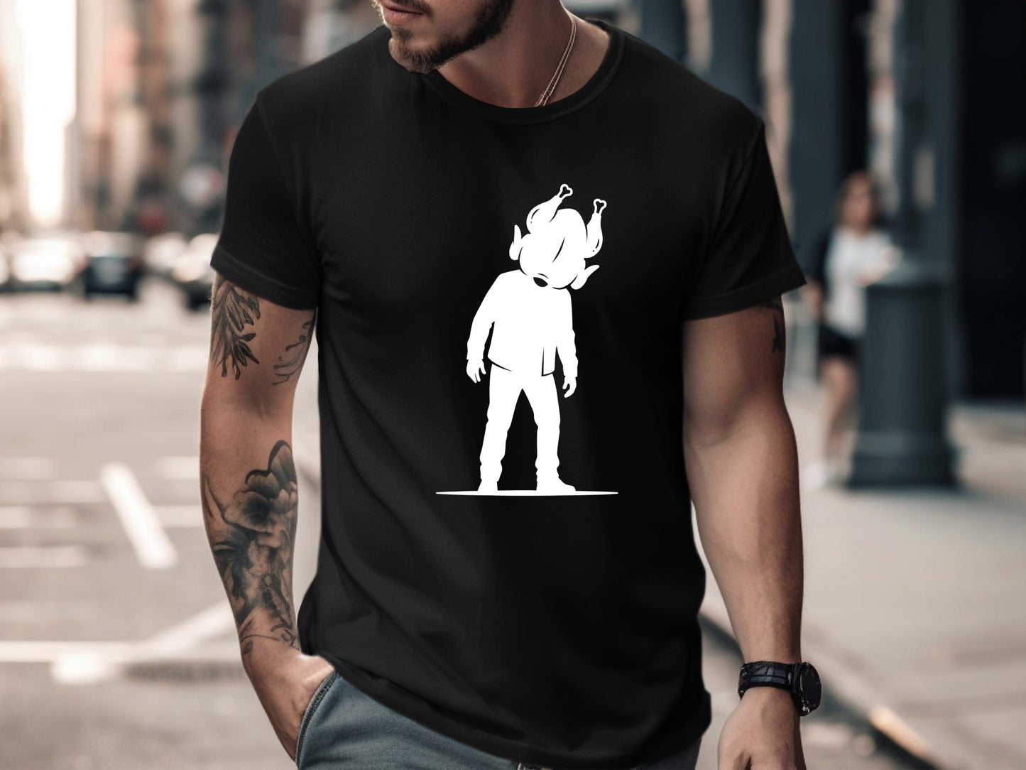 Thanksgiving Sitcom Turkey Head Graphic Tee