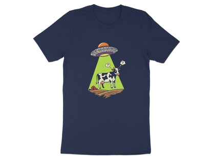UFO Cow Abduction T-Shirt - Funny Alien Sci-Fi Graphic