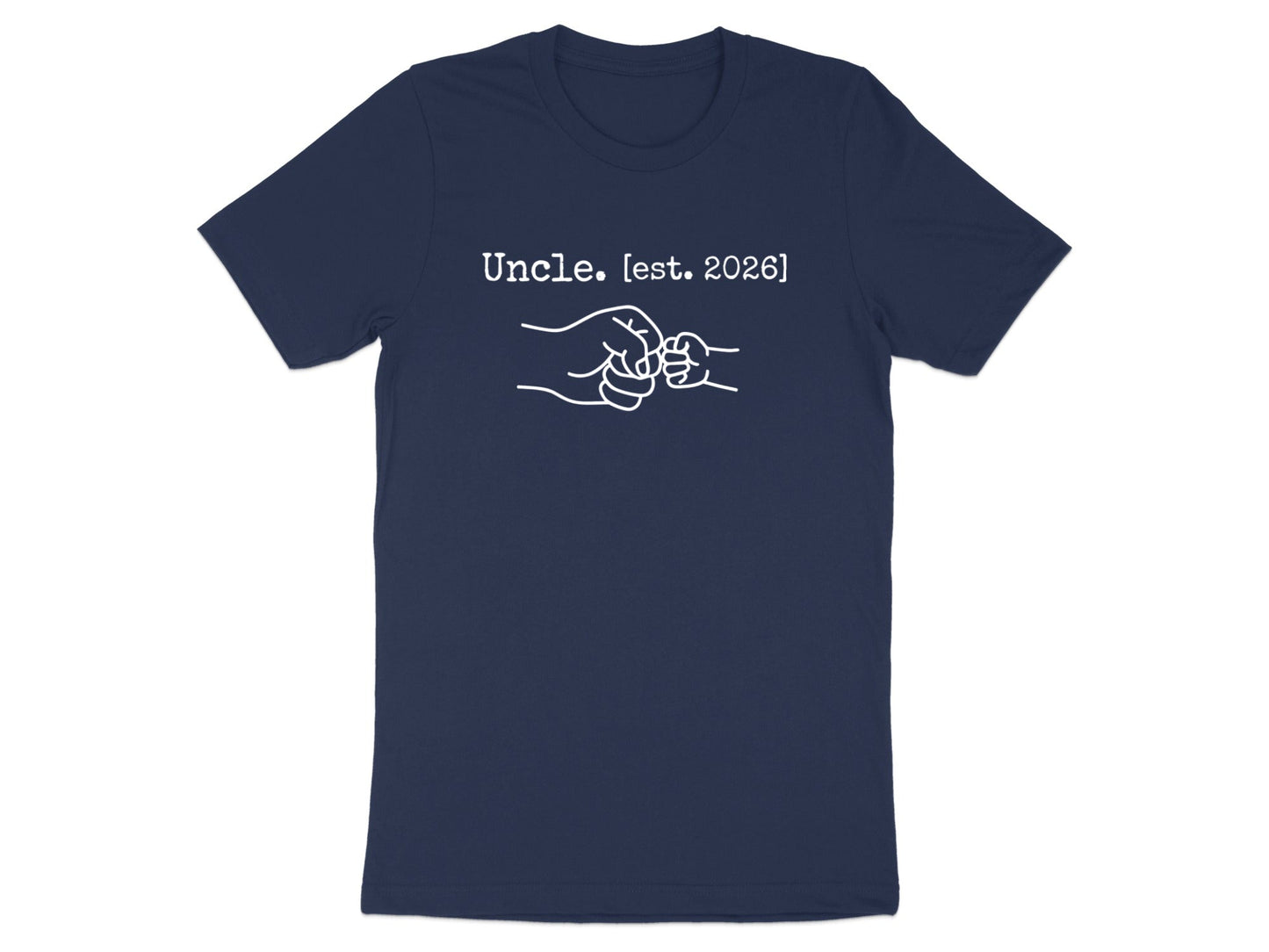 Uncle Est. 2026 Minimalist Graphic Tee - New Uncle Announcement