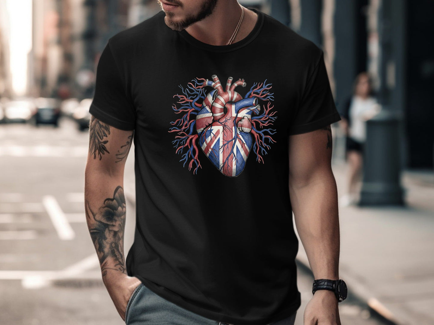 Union Jack Anatomical Heart T-Shirt - British Heart & Soul