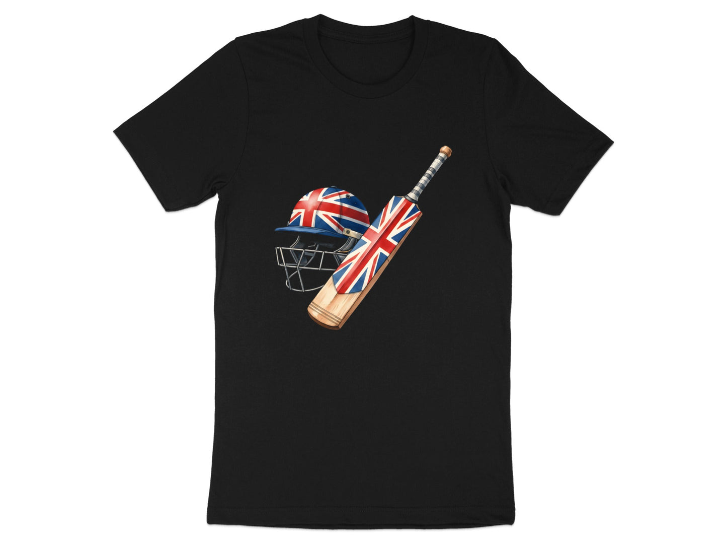 Union Jack Cricket Gear T-Shirt - Classic Sports Style