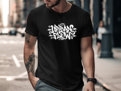 Urban Flow Monochrome Wildstyle Graffiti Graphic Tee