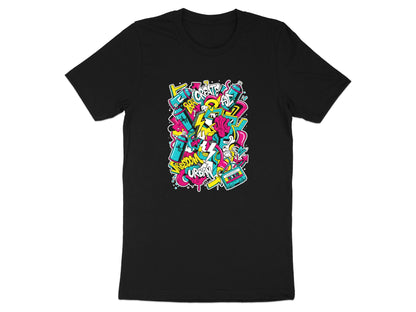 Urban Street Life Collage Graffiti Graphic Tee