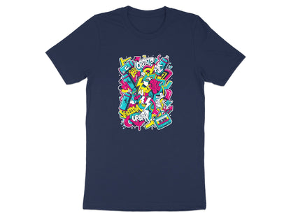 Urban Street Life Collage Graffiti Graphic Tee