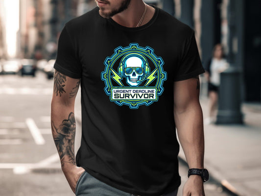 Urgent Deadline Survivor T-Shirt - Remote Work & Office Humour