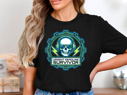 Urgent Deadline Survivor T-Shirt - Remote Work & Office Humour