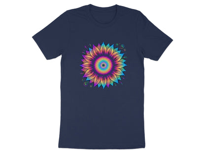 Rainbow Dot Art Flower Mandala T-Shirt