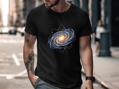 Celestial Physics Art Atomic Galaxy Space T-Shirt
