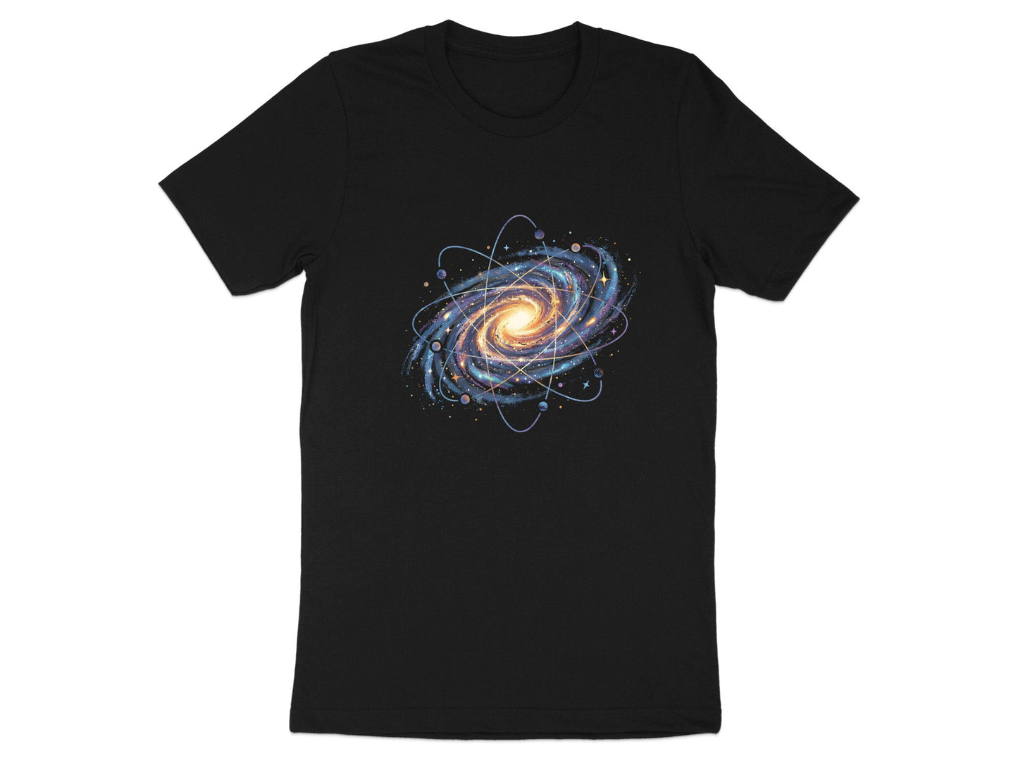 Celestial Physics Art Atomic Galaxy Space T-Shirt
