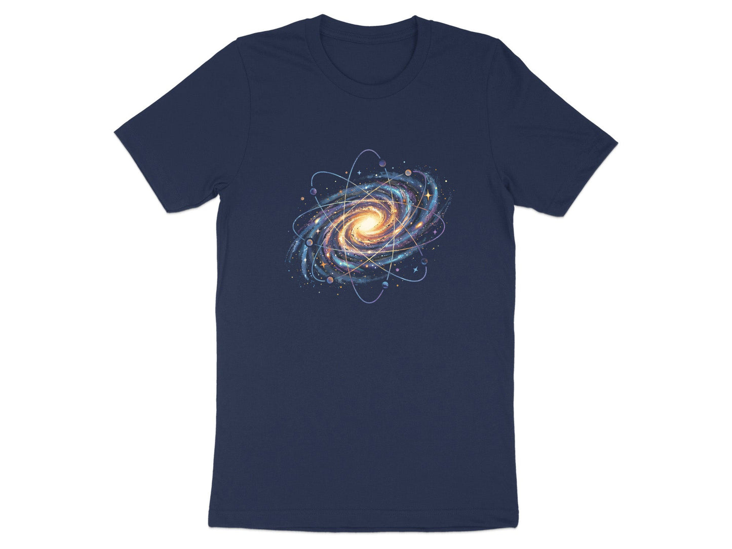 Celestial Physics Art Atomic Galaxy Space T-Shirt