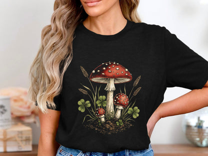 Amanita Muscaria Mushroom Botanical T-Shirt