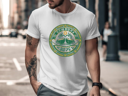 Central Cafe Vintage Steaming Coffee Emblem Tee