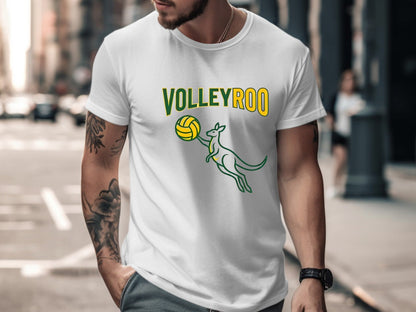 Volleyroo Australian Kangaroo Volleyball T-Shirt