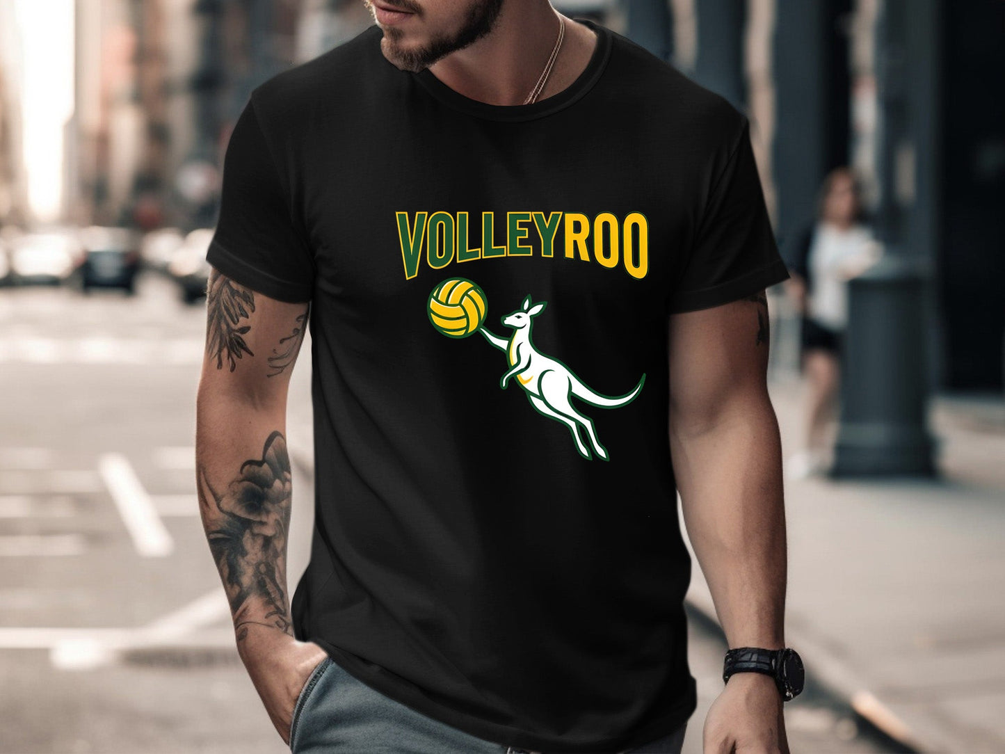 Volleyroo Australian Kangaroo Volleyball T-Shirt