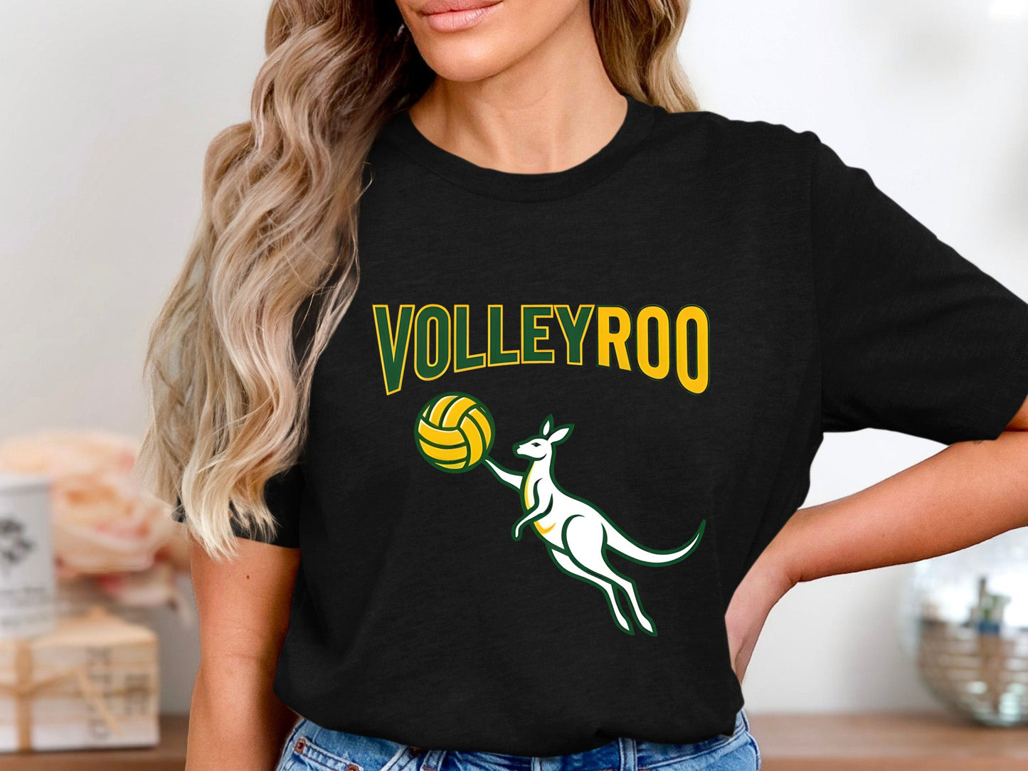 Volleyroo Australian Kangaroo Volleyball T-Shirt