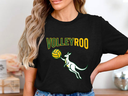 Volleyroo Australian Kangaroo Volleyball T-Shirt