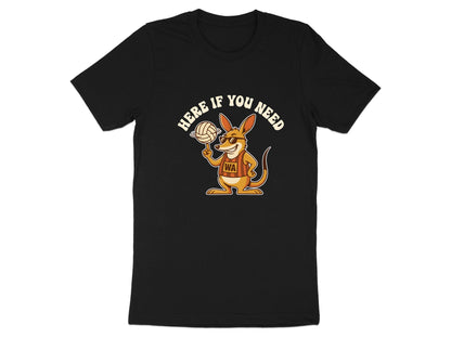 WA Kangaroo "Here If You Need" Netball T-Shirt