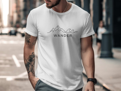 Wander Mountains to Waves Minimalist T-Shirt