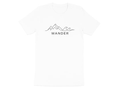 Wander Mountains to Waves Minimalist T-Shirt