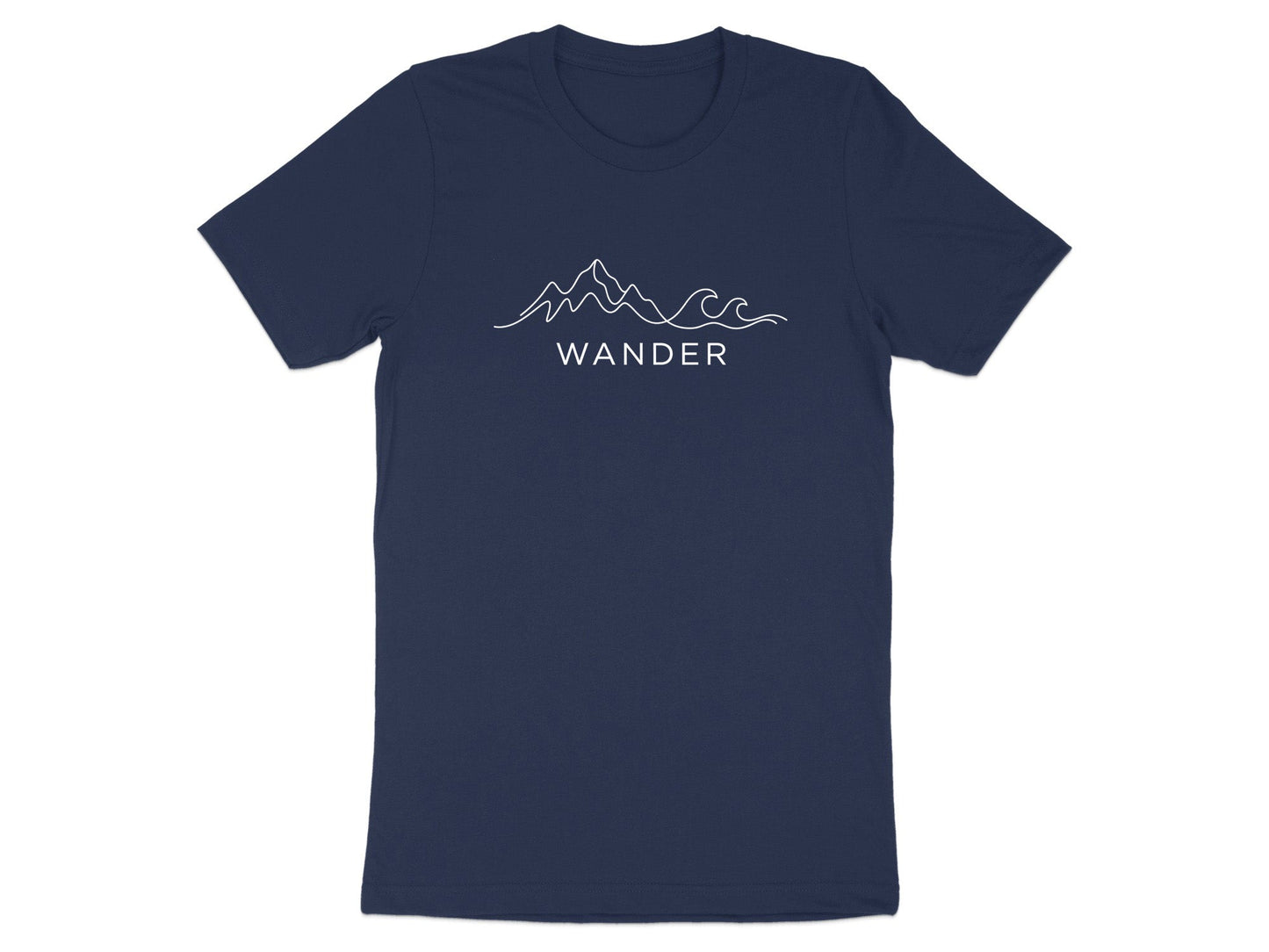 Wander Mountains to Waves Minimalist T-Shirt