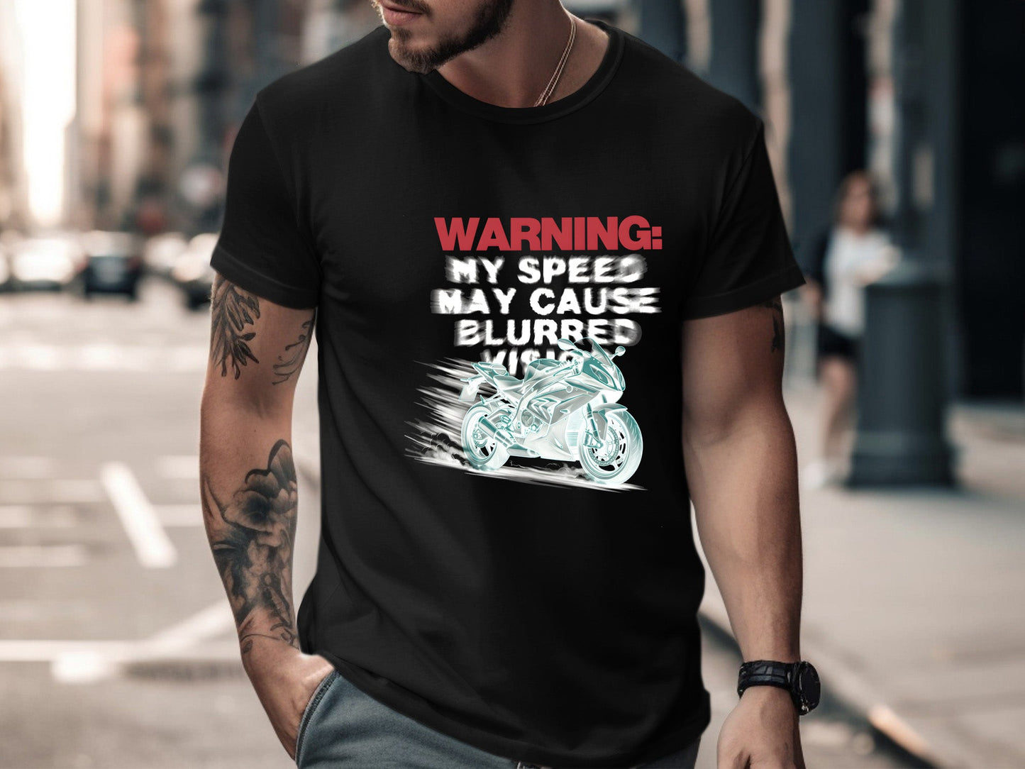 Blurred Vision High-Speed Warning T-Shirt