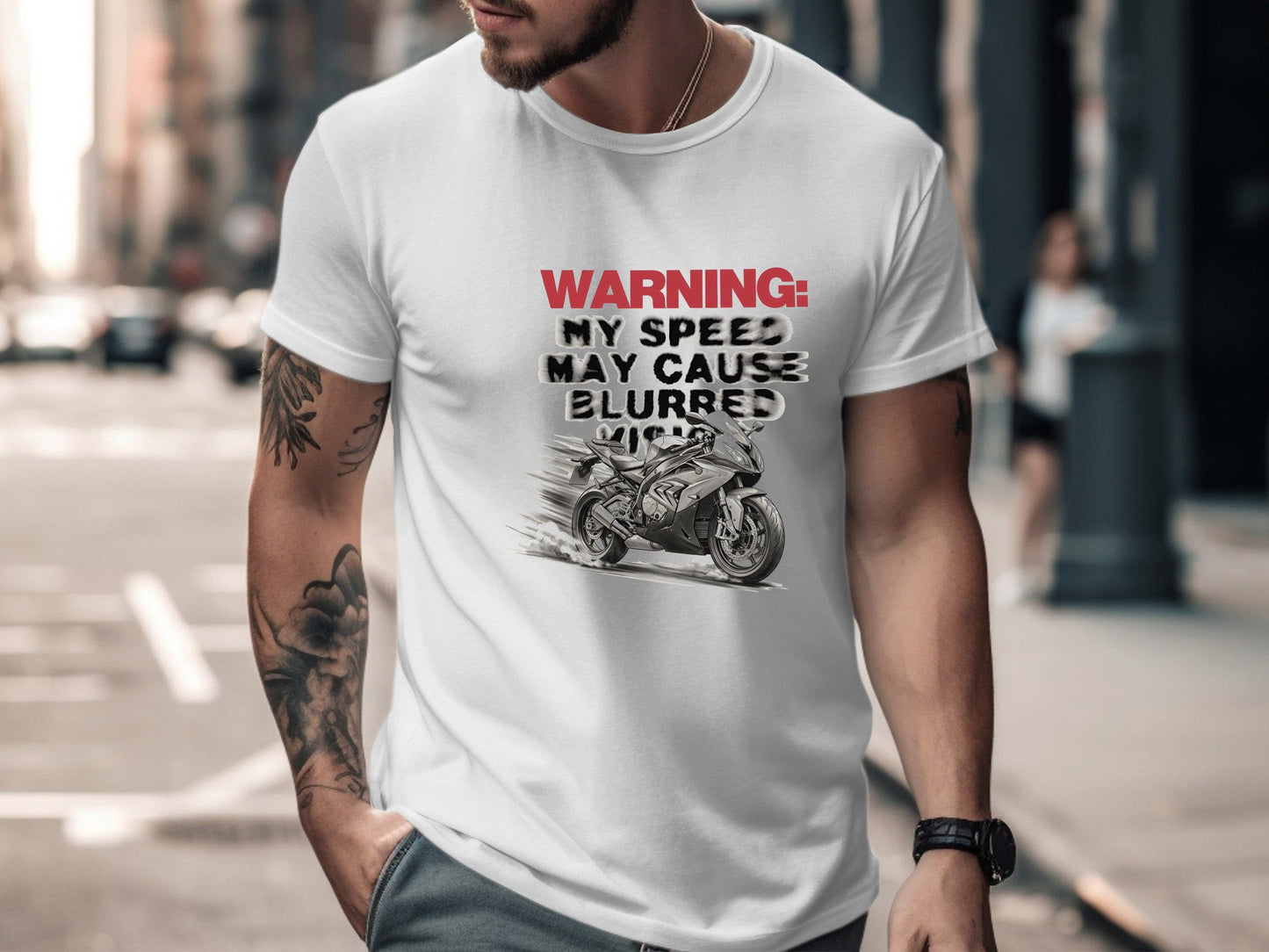 Blurred Vision High-Speed Warning T-Shirt