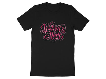 Warrior Mom Pink Ribbon Calligraphy T-Shirt