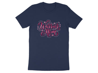 Warrior Mom Pink Ribbon Calligraphy T-Shirt