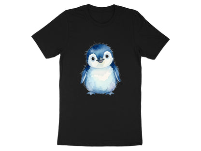 Watercolor Little Blue Penguin Cotton T-Shirt