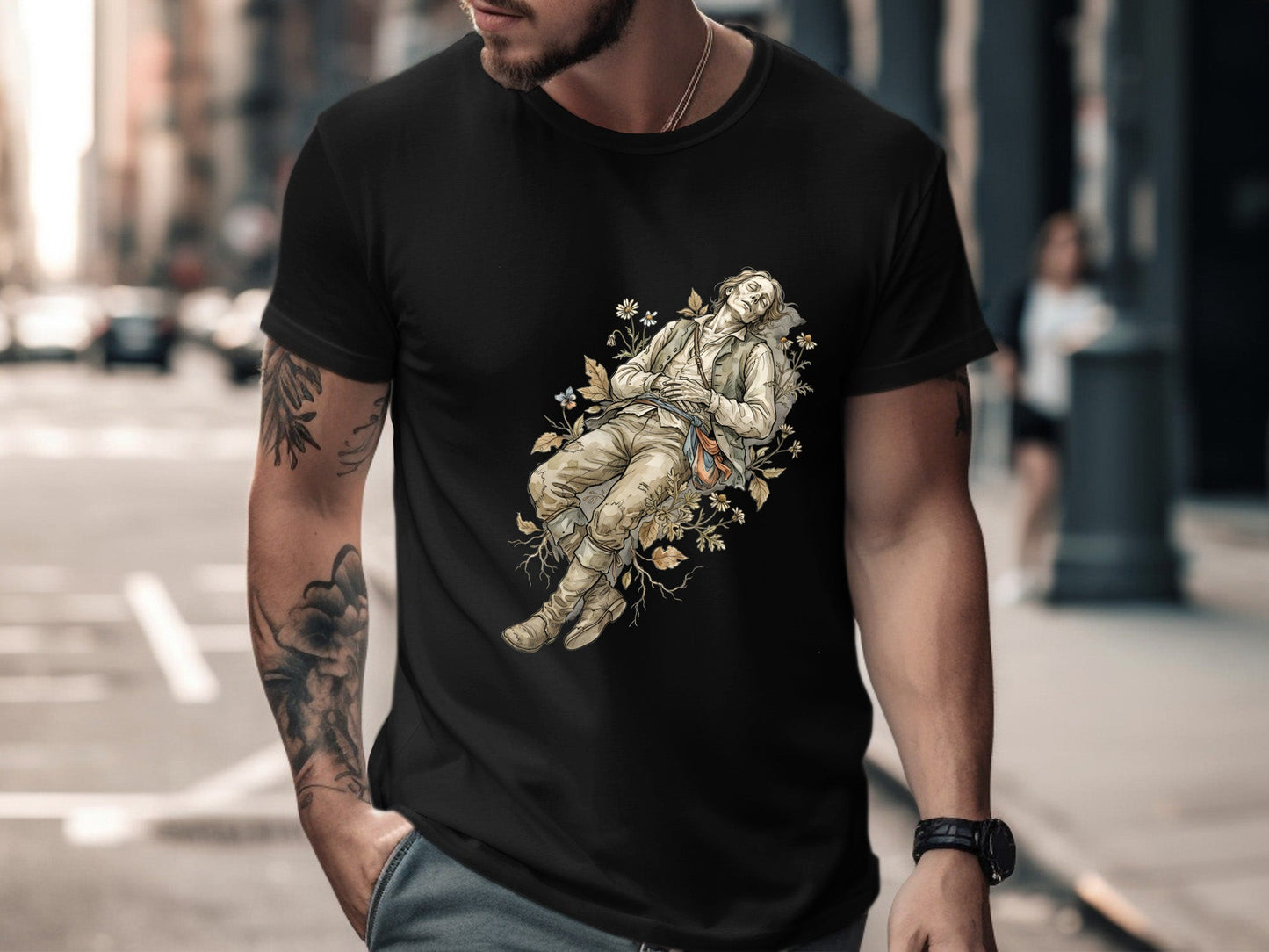 The Poet's Rest T-Shirt - Romantic Renaissance Graphic