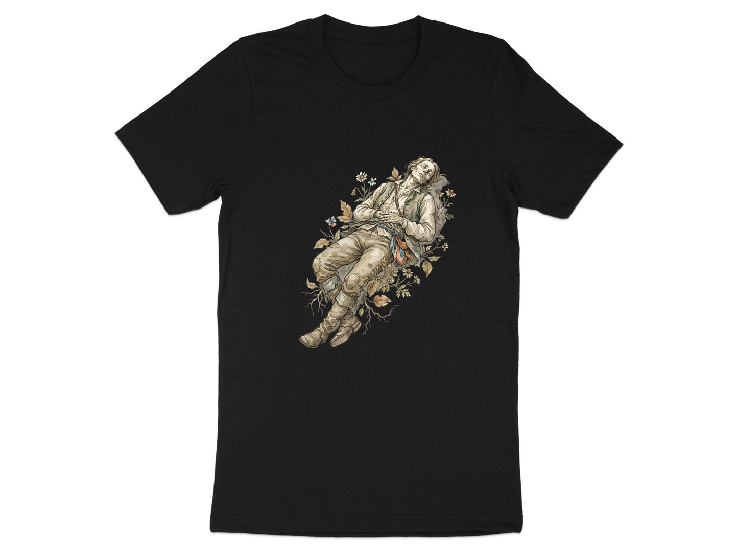 The Poet's Rest T-Shirt - Romantic Renaissance Graphic