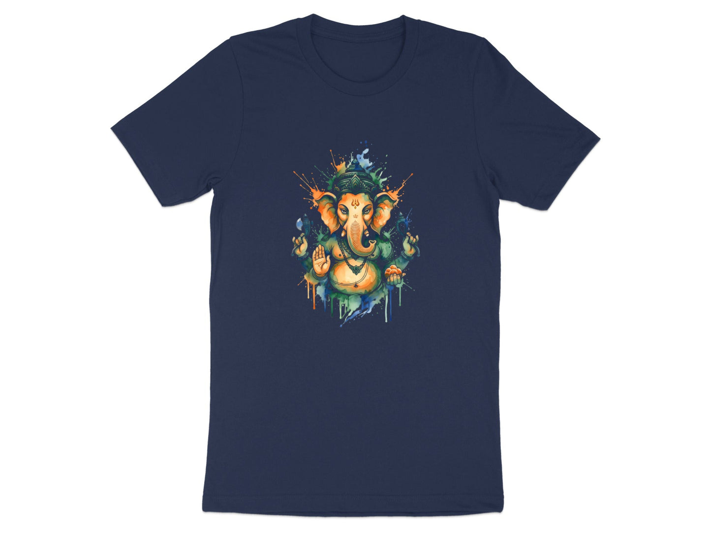 Watercolor Lord Ganesha Spiritual T-Shirt