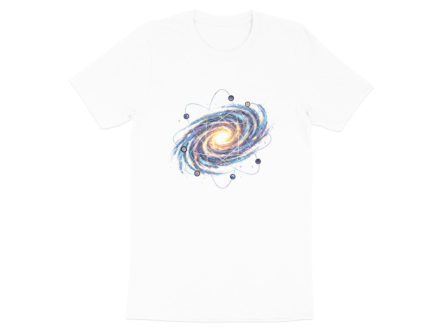 Celestial Physics Art Atomic Galaxy Space T-Shirt